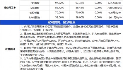 2.8隆众资讯锦纶产业链数据早报