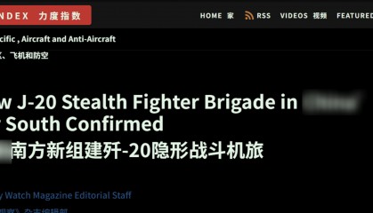 一支新的歼-20旅部署在海南岛，交付数量超美军2倍，彻底碾压F-35